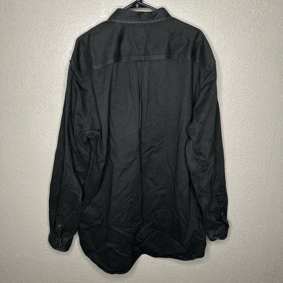 Carhartt MOS Green Button Down Work Shirt XL Tall - Picture 3 of 4
